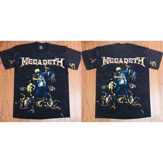 เสื้อวง โอเวอร์ปริ้น OVP MEGADETH’ 90’ Size “ L / XL 650฿