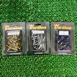 น๊อตชุดสี W125i ไฟเลี้ยวบังลม สีเงิน ทอง น้ำเงิน