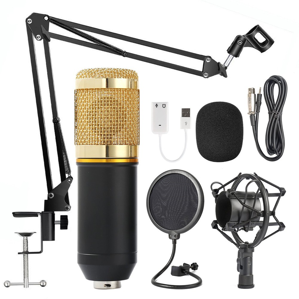 bm 800 Professional Adjustable Condenser Microphone Kits Karaoke