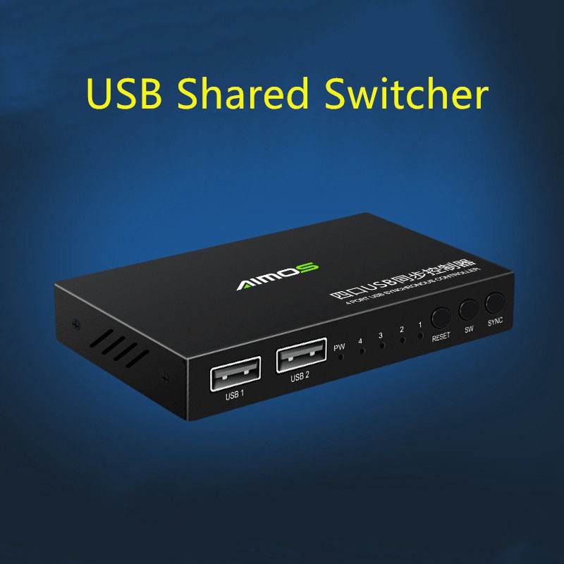 Aimos 2 พอร์ต Usb To 4 พอร์ต Usb - B Kvm กล่องสวิตช์ Usb สําหรับ ...