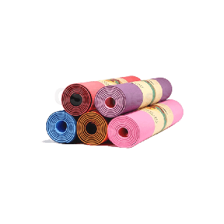 เสื่อโยคะ TPE 8mm รุ่นหนาพิเศษ สี 2 โทน - TPE yoga mat 8 mm