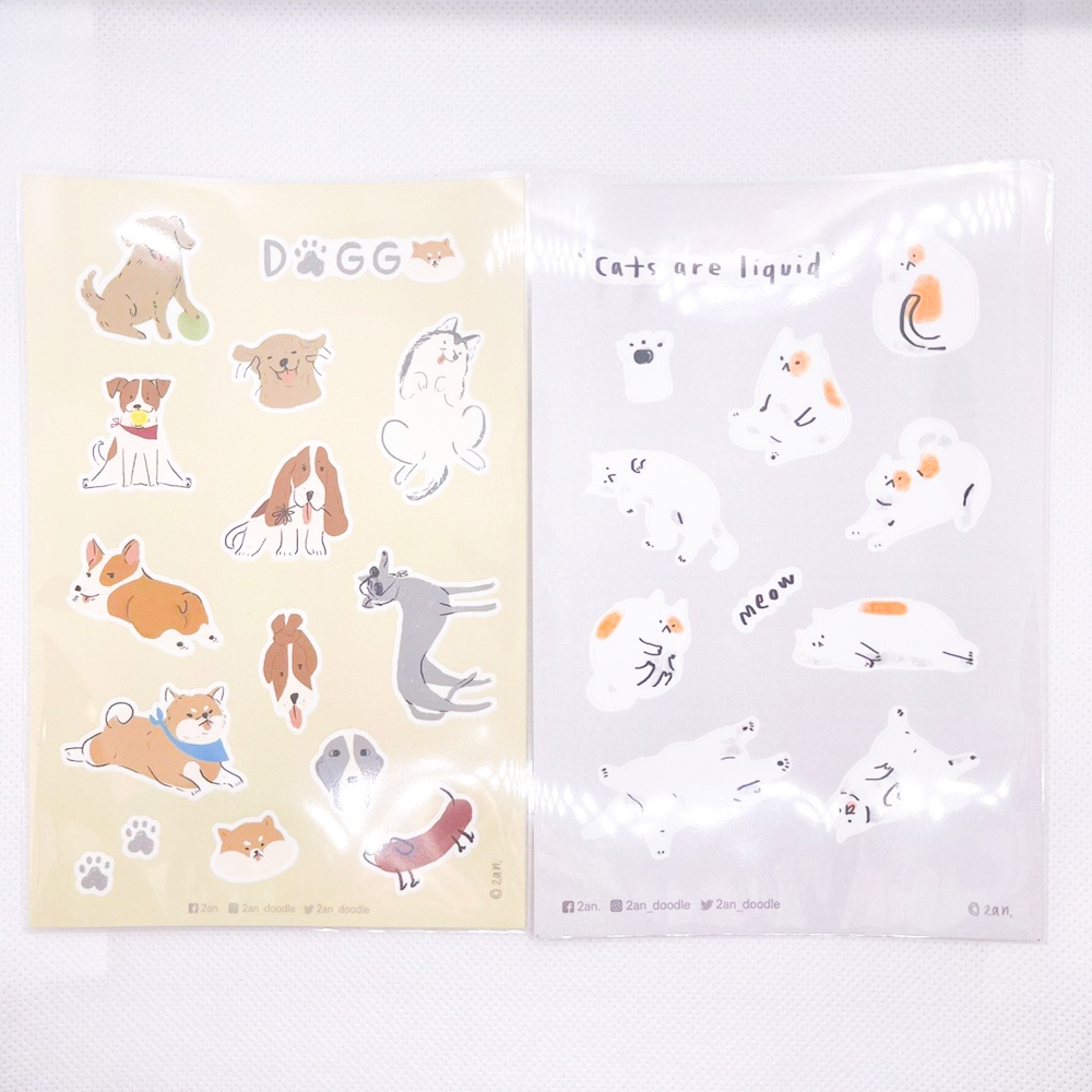 สติกเกอร์ Cats and Dogs [2an]