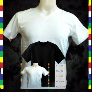 เสื้อยืด Cotton 100  (คอวี) s,m,l