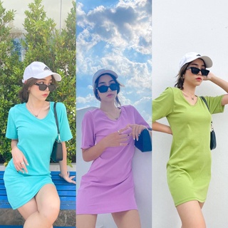 เดรสผ้ายืดยูนิโคล ใส่สบายสุดในสามโลก ป้ายviv