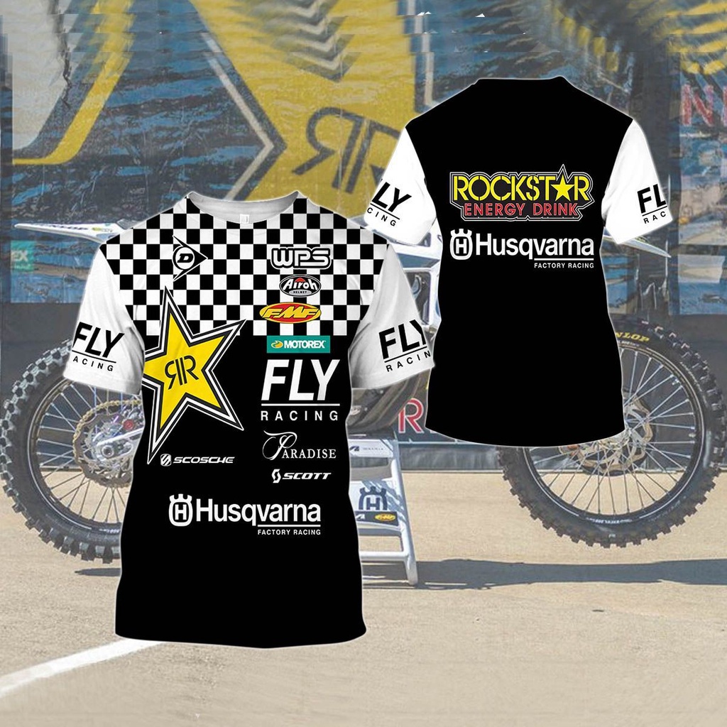 แฟชั่น Mens 3D Husqvarna/Motorcycles/Top T Shirt/Pinnacle Technology 5/Hot