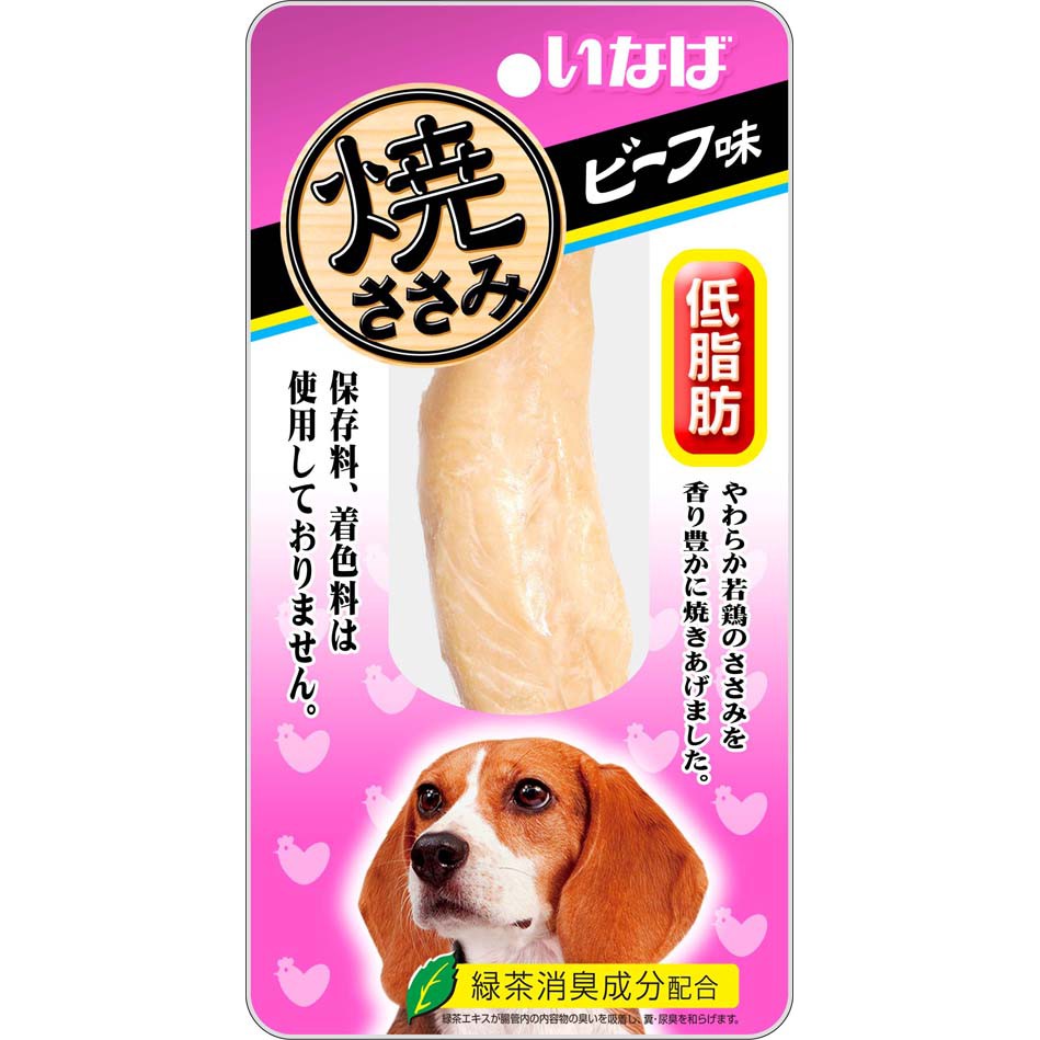 Inaba **SALE**ชิ้นสันในไก่ย่างรสเนื้อวัว 25 กรัม R-40