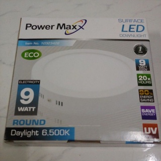 โคมไฟ LED ชนิดติดลอย ขนาด 6 นิ้ว 9 วัตต์ 220V ยี่ห้อ Power Maxx