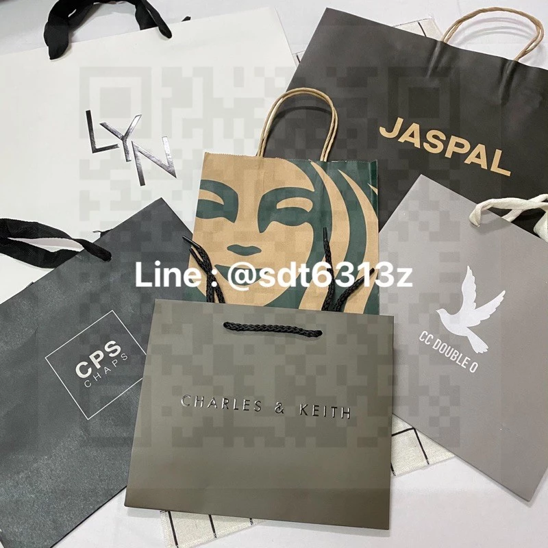 ถุงกระดาษแบรนด์ CHARLES&Keith LYN CCOO CPS BodyGlove Lee Starbucks