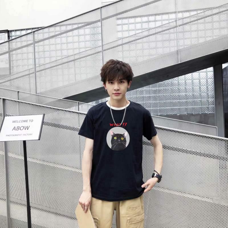 2019 แต่งกายแฟชั่น T shirt เสื้อยืดแขนสั้น ผ้าดีใส่สบาย เสื้อผ้าบุรุษ เสื้อยืด