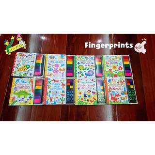 Sale‼️⚡ USBORNE Fingerprint activities book อัลบั้มภาพวาดหมึกสีสำหรับเด็ก