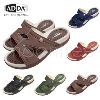 🔥ADDA 62M19 รองเท้าแตะลำลอง รองเท้าผู้หญิง ทรง ใส่สบาย พื้นนุ่ม ไม่ลื่น ไซส์ 4-7 สีดำ กรม น้ำตาล แดง เขียว moontree