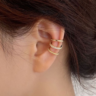 (มีสองสี) ต่างหูหนีบมินิมอล เซ็ต 3 ชิ้น • 3pcs Minimal Ear Cuff Set