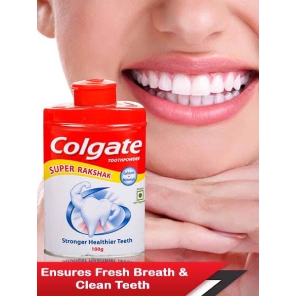 ผงขัดฟันขาวคอนเกต Colgate Toothpowder - With Calcium Minerals Anti ...