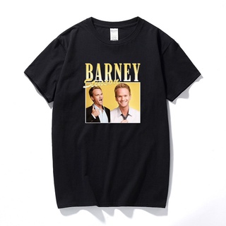 เสื้อยืดผ้าฝ้ายพิมพ์ลายแฟชั่น เสื้อยืดแขนสั้น ผ้าฝ้าย พิมพ์ลาย Barney Stinson How I Met Your Mother Rapper 90s สไตล์วินเ