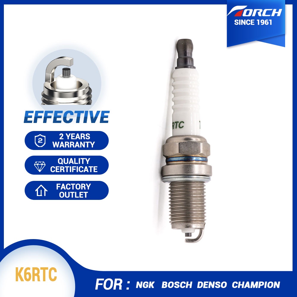 หัวเทียนแท้ คุณภาพสูง แบบเปลี่ยน K6RTC NGK BKR6ES Denso K20TT CHAMPON RC87YCL Geely 2036000500 Bosch