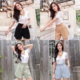 กางเกงขาสั้นผู้หญิง Cottoncandy Motiva minipants​ CARDIGAN_NISTA