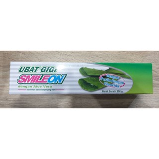 smile on with aloe vera ยาสีฟันผสมว่านหางจระเข้ 250 g