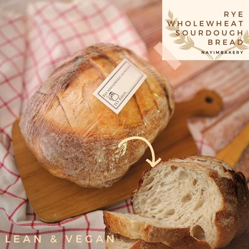 Nayimbakery Rye Wholewheat Sourdough น้ำหนัก 480g.
