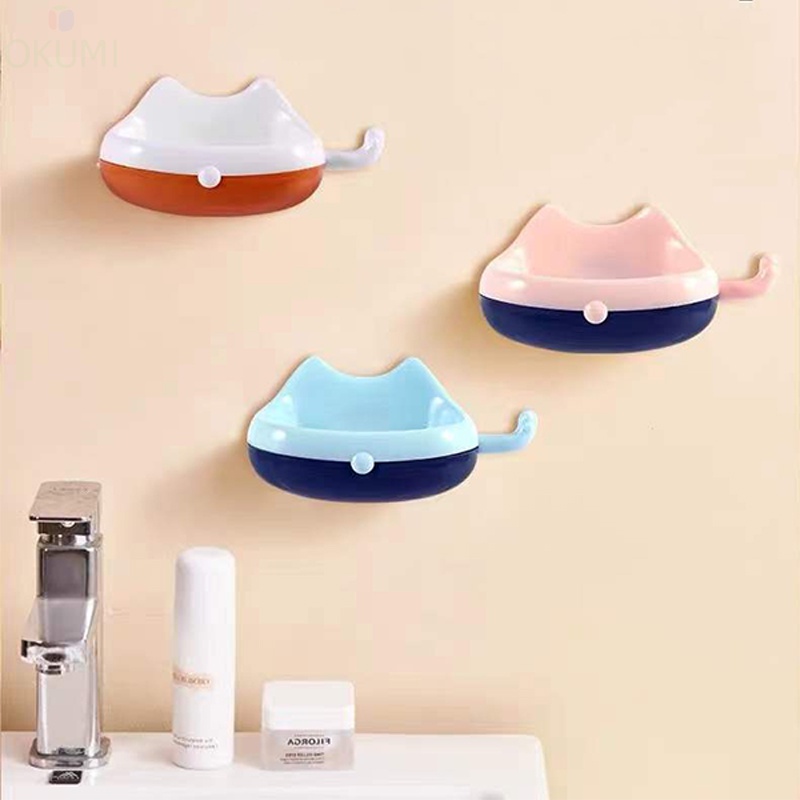 OKUMI_SHOP ที่วางสบู่ ที่ใส่สบู่ติดผนัง ที่วางสบู่ในห้องน้ำ - รูปที่ 4