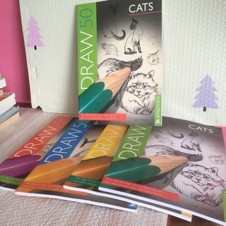 DRAW 50 The step-by step way  to draw a big cats(ปกอ่อน