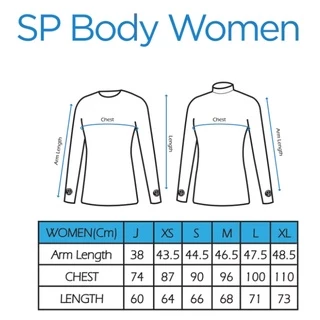 SParms เสื้อรัดรูปกันแดดแขนยาวคอกลม กันรังสี UV 99.8% สำหรับผู้หญิง - สีขาว