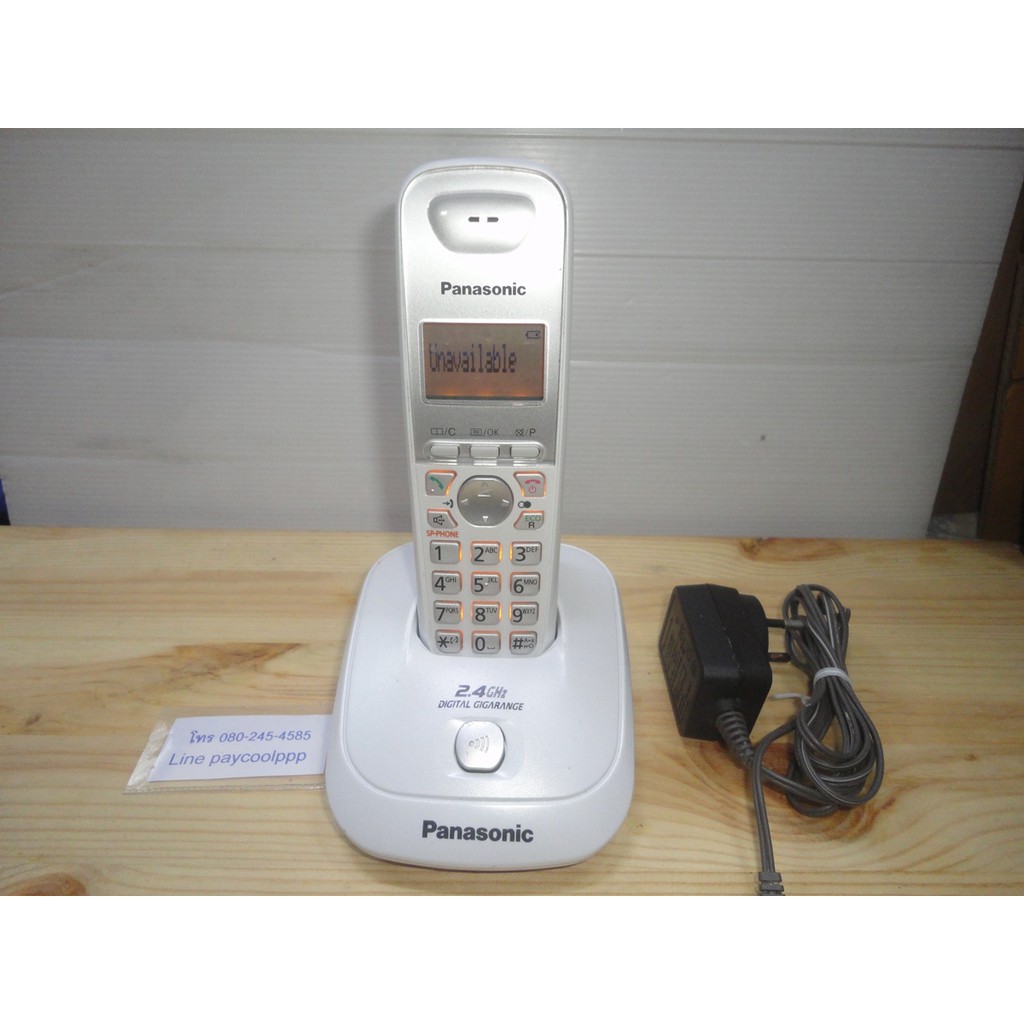 โทรศัพท์บ้านไร้สาย Panasonic KX-TG3551BX รุ่นใหม่ ใช้ถ่านชาร์จ AAA มีจอ LCD มือ 2