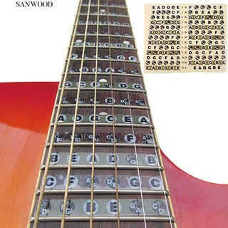 สติ๊กเกอร์ Fretboard Note สำหรับผู้เริ่มต้น