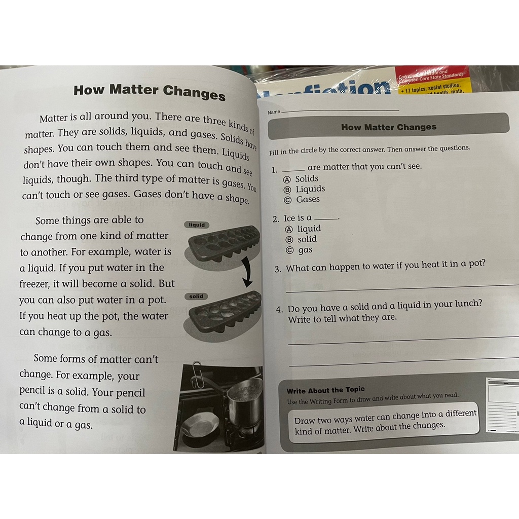  nonfiction reading practice grade