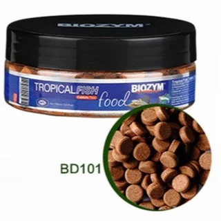 อาหารปลา BIOZYM แบบติดกระจกตู้ปลา สูตร TROPICAL FISH / SPIRULINA อาหารปลาสวยงาม อาหารปลา