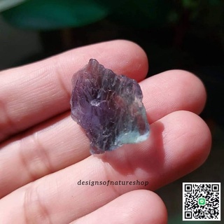 ผลึกบลูฟลูออไรท์ธรรมชาติ Blue Fluorite