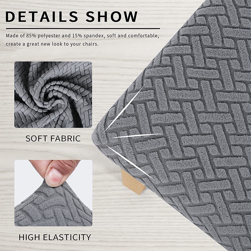 ผ้าคลุมเก้าอี้รับประทานอาหาร แบบยืดหยุ่น ป้องกันฝุ่น แบบถอดออกได้ สําหรับตกแต่งห้องนั่งเล่น โรงแรม งานเลี้ยง งานแต่งงาน - รูปที่ 2