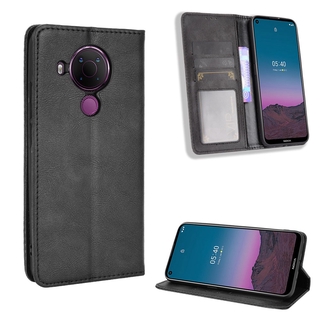 Casing Nokia 5.4 Vintage Flip Cover Nokia5.4 Magnetic Wallet Case PU Leather Cases Card Holder