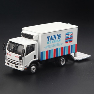 โมเดลรถบรรทุกอัลลอยด์ Isuzu n series 2006 Zhen Zhanji สีขาว