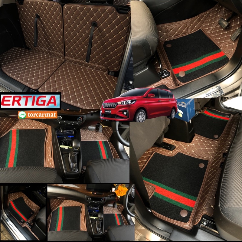 พรมรถยนต์6D รุ่น ERTIGA 2013-2024 (โรงงานคัดหนัง ส่งตรง มีสีมากสุด50แบบ)