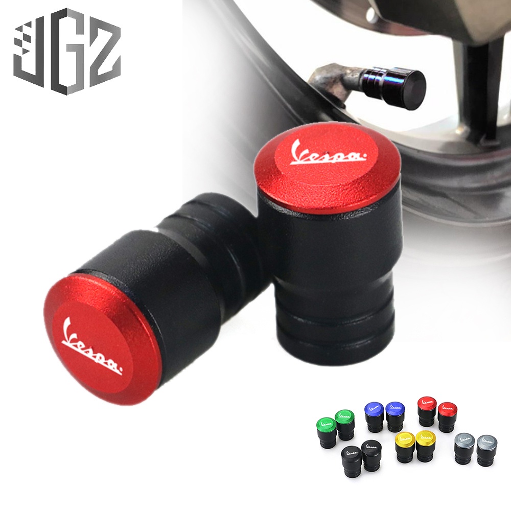 ฝาครอบวาล์วล้อรถจักรยานยนต์ CNC สําหรับ VESPA GTS GTV LX Primavera Sprint 125 150 250 300