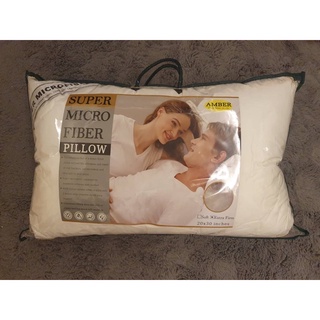 ✨NEW✨ หมอน MicroFiber สูง ขนเป็ด ขนห่าน เทียม แบรนด์ Amber รุ่น Extra Firm