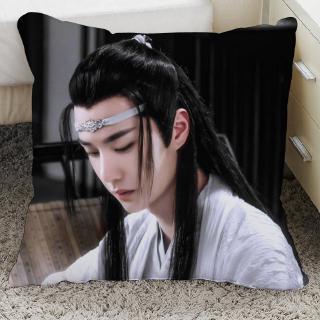 Lan Wangji Wang Yibo Wei Wuxian Xiao Zhan หมอนรองคอลาย Lan Wang Jibo (Wang Yibo) สําหรับตกแต่งบ้าน