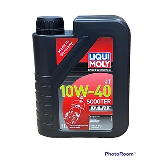 น้ำมันเครื่อง มอไซค์ออโตเมติก [ส่งฟรี] Liqui Moly Scooter 4T scooter 10W40 Race Fully Synthetic 100%