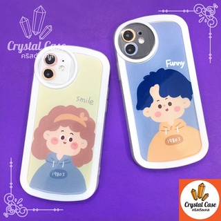 เคสมือถือนิ่มใส 7+ 11 11promax 12 12promax 13 13promax 14 14+ 14pro 14promax TPU กันกล้องกลมพิมพ์ลายการ์ตูน