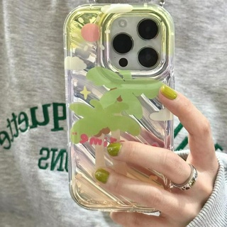 💕พร้อมส่ง💕iPhone 14 13 12 11 Pro Max เคส for เคสไอโฟน11การ์ตูน บางเบาพกพาง่าย เลเซอร์ น่ารัก  กันกระแทก Case