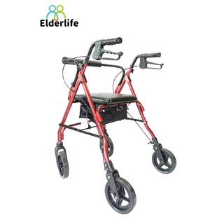 Elderlife รถเข็นหัดเดิน พยุงเดิน มีที่นั่ง รถเข็นพับได้ walker รุ่น HT-004