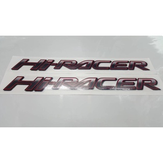 สติ๊กเกอร์ดั่งเดิม Hi-RACER ติดข้างท้ายรถ MAZDA BT50 PRO ปี 2017