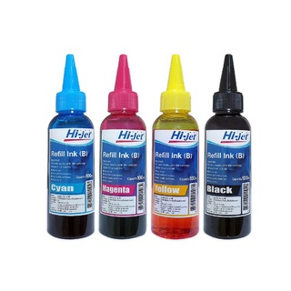 Hi-jet หมึกเติม Inkjet Refill Ink (B) 100 ml. (เลือกสีได้)