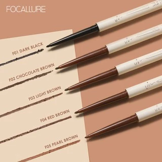 Focallure อายไลเนอร์เจล แบบดินสอ กันน้ำ ติดทนนาน มีชิมเมอร์ บางเฉียบ 1.7 eyeliner