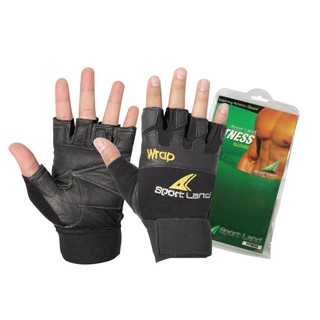 Sportland ถุงมือฟิตเนส Fitness Gloves+WristWrap ATF (580)