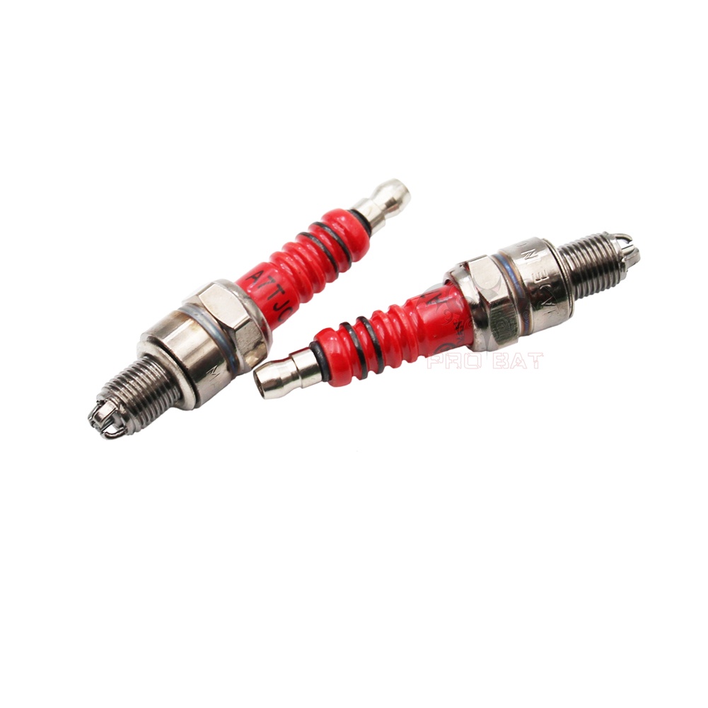 2x 3 Electrode Spark Plug A7TC A7TJC For GY6 50-125cc Moped Scooter ATV Quads C7HSA CR7HSA