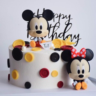 ของเล่นโมเดลตุ๊กตา Mickey Minnie Mouse สําหรับเด็ก 1ชุด