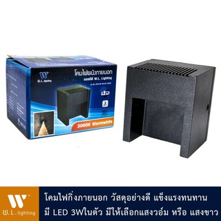 โคมไฟกิ่งภายนอก LEDในตัว 3W มีให้เลือกแสงวอร์ม หรือ แสงขาว รุ่น WL-2015-08-3W-LED-3000K/6400K