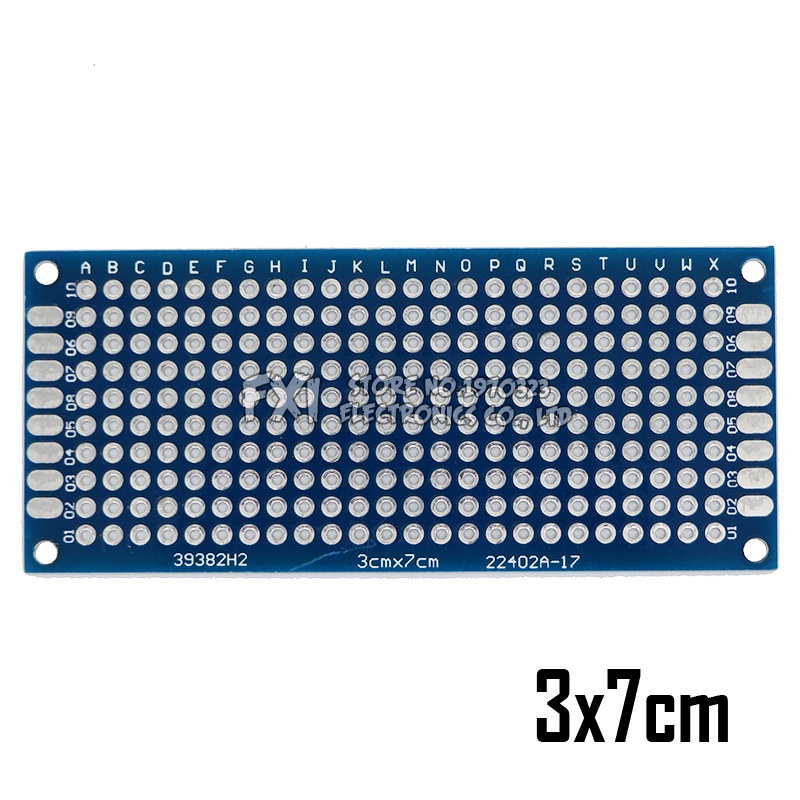 บอร์ดวงจรพิมพ์ PCB สองด้าน 2x8 ซม. 3x7 ซม. 4x6 ซม. 5x7 ซม. 7x9 ซม. 4*6 ซม. สําหรับ Arduino Experimental BLUE 1 ชิ้น