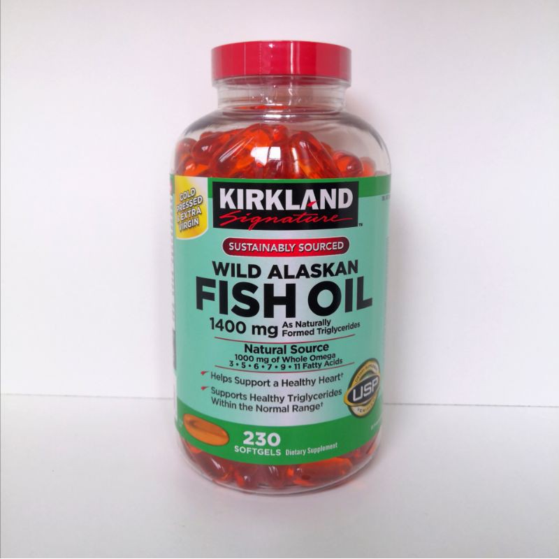 Kirkland Signature Wild Alaskan Fish Oil 1400 mg. น้ำมันปลาอลาสก้าจากธรรมชาติ